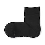 紳士　足なり直角　総メッシュ　さらっと綿　ショート丈靴下