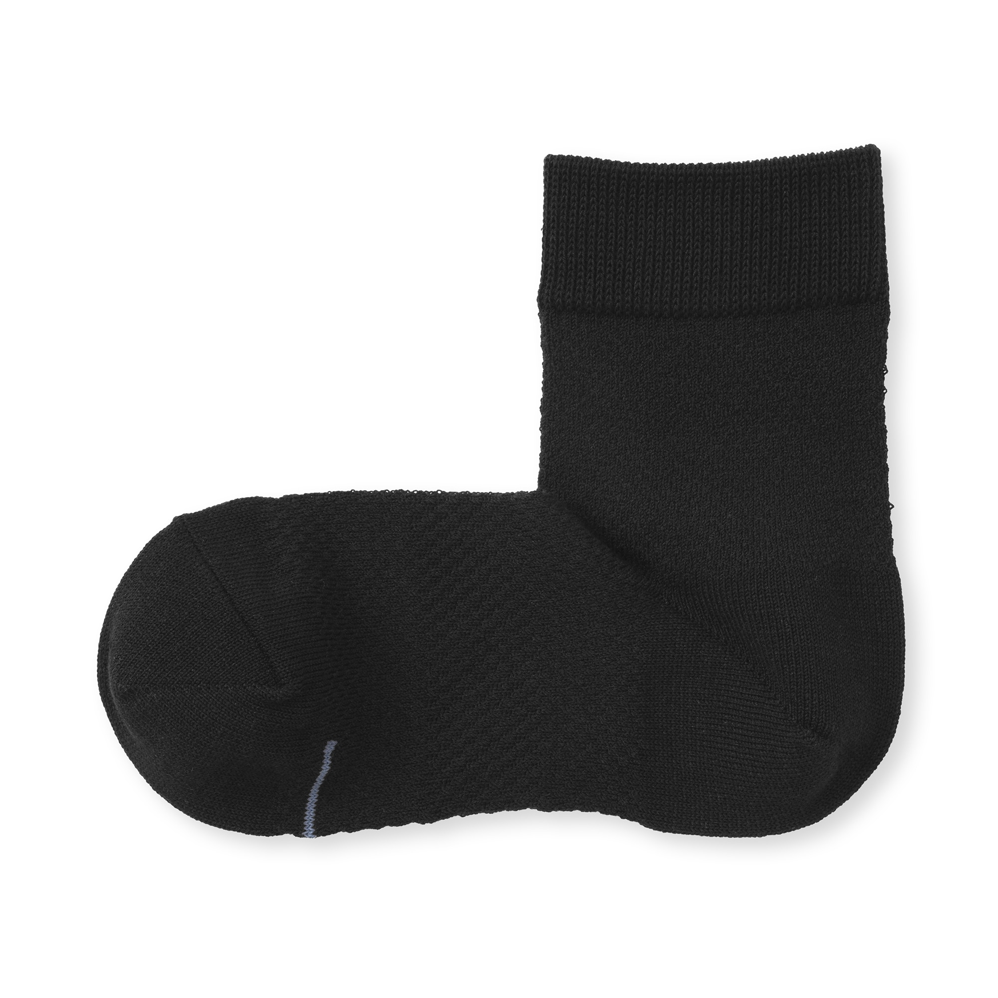 紳士　足なり直角　総メッシュ　さらっと綿　ショート丈靴下