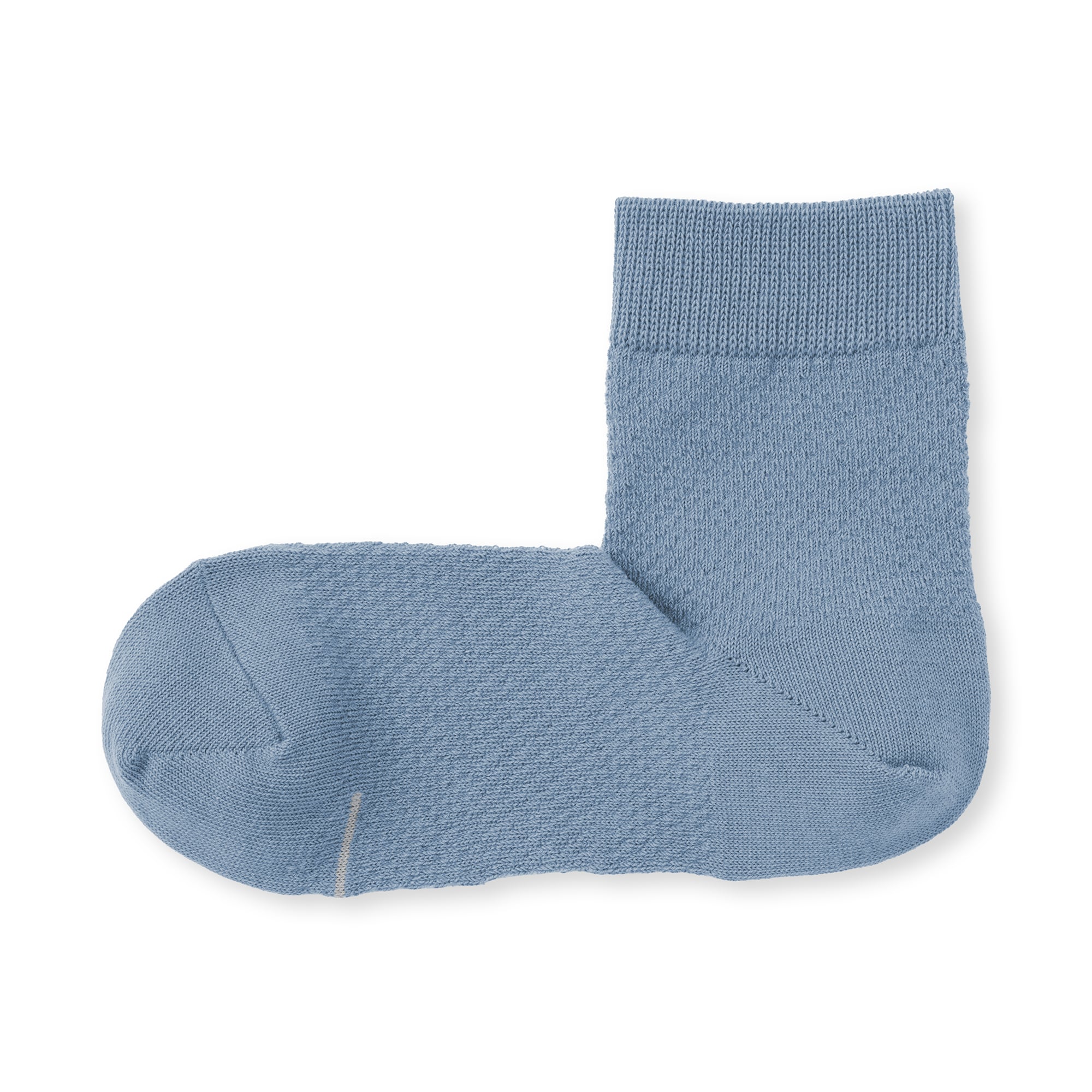 紳士　足なり直角　総メッシュ　さらっと綿　ショート丈靴下