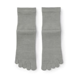 紳士　足なり直角　さらっと綿　ショート丈５本指靴下