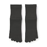 紳士　足なり直角　さらっと綿　ショート丈５本指靴下