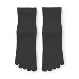 紳士　足なり直角　さらっと綿　ショート丈５本指靴下