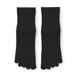 紳士　足なり直角　さらっと綿　ショート丈５本指靴下