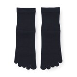 紳士　足なり直角　さらっと綿　ショート丈５本指靴下