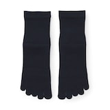 紳士　足なり直角　さらっと綿　ショート丈５本指靴下