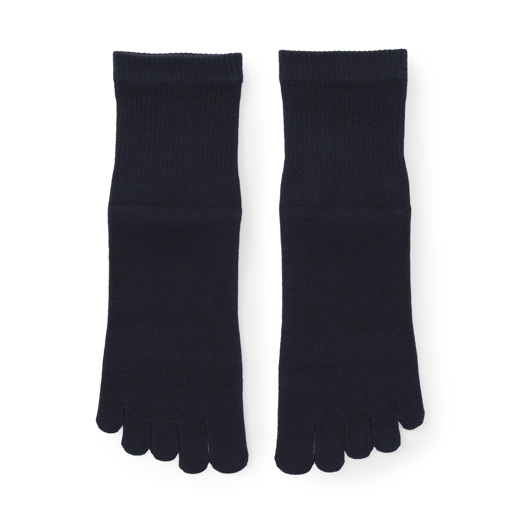 紳士　足なり直角　さらっと綿　ショート丈５本指靴下