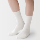 紳士　足なり直角　ワッフル編み　靴下