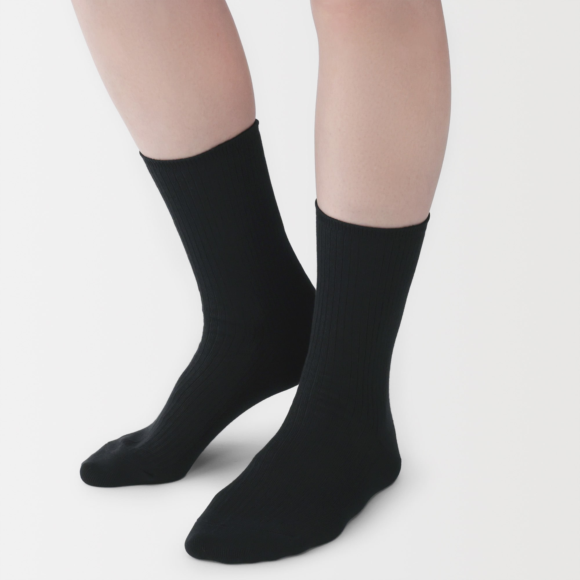 紳士　足なり直角　ワッフル編み　靴下