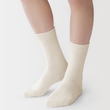 紳士　足なり直角　ワッフル編み　靴下