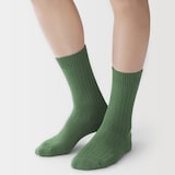 紳士　足なり直角　ワッフル編み　靴下