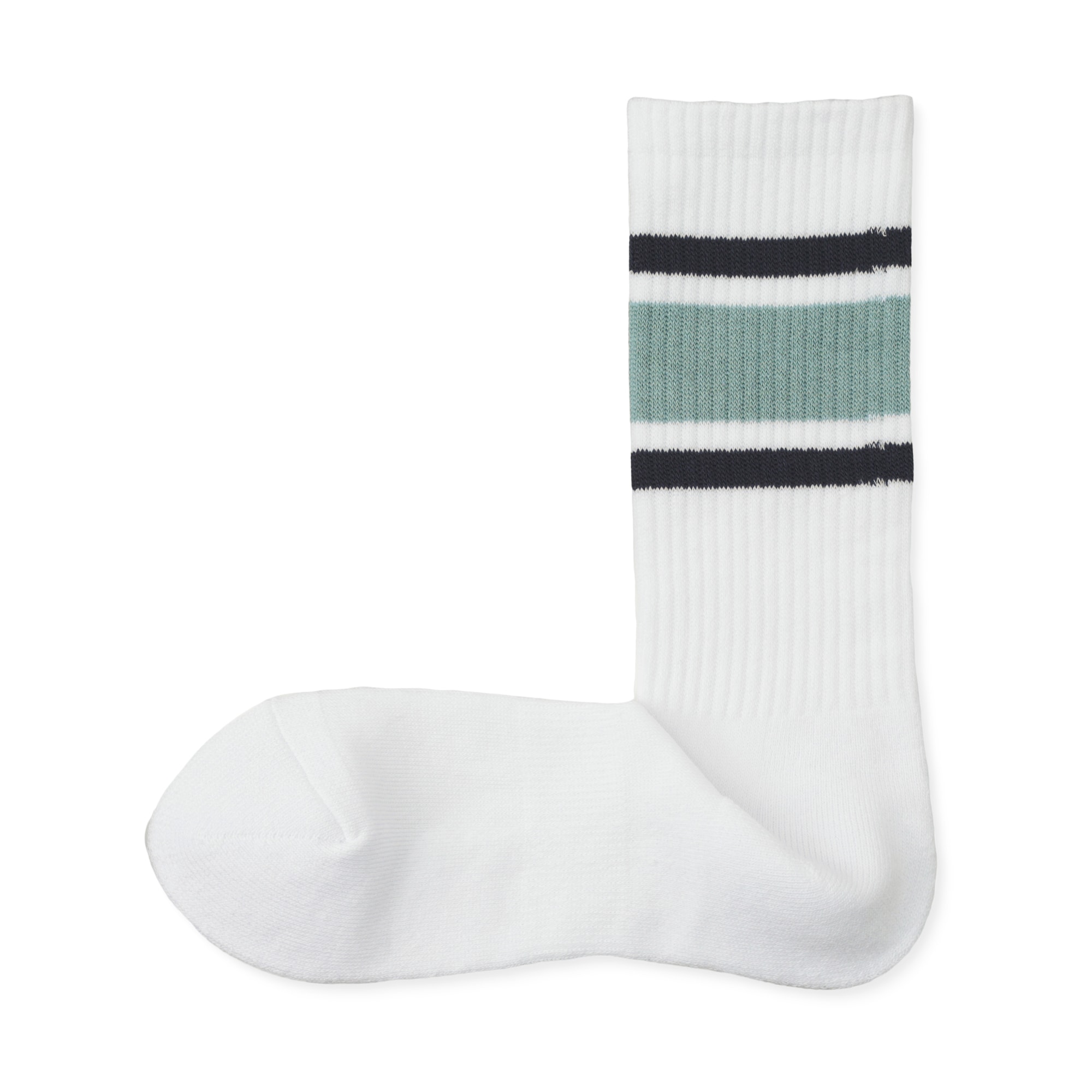 紳士　足なり直角　パイル編み　靴下（ライン）