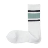 紳士　足なり直角　パイル編み　靴下（ライン）