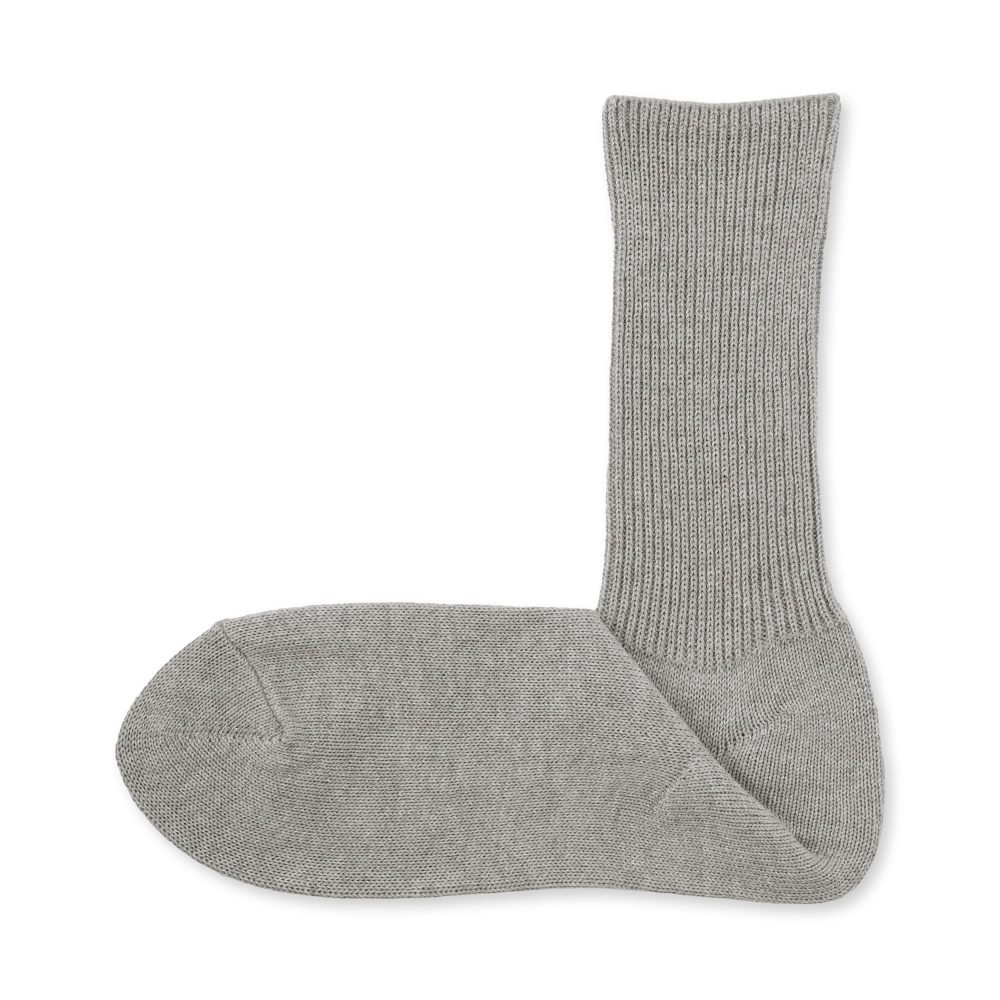 紳士　足なり直角　締め付け感の少ない　ほぼ綿で編んだ　細リブ靴下