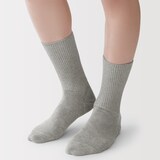 紳士　足なり直角　締め付け感の少ない　ほぼ綿で編んだ　細リブ靴下