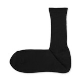 紳士　足なり直角　締め付け感の少ない　ほぼ綿で編んだ　細リブ靴下