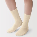 紳士　足なり直角　締め付け感の少ない　ほぼ綿で編んだ　細リブ靴下