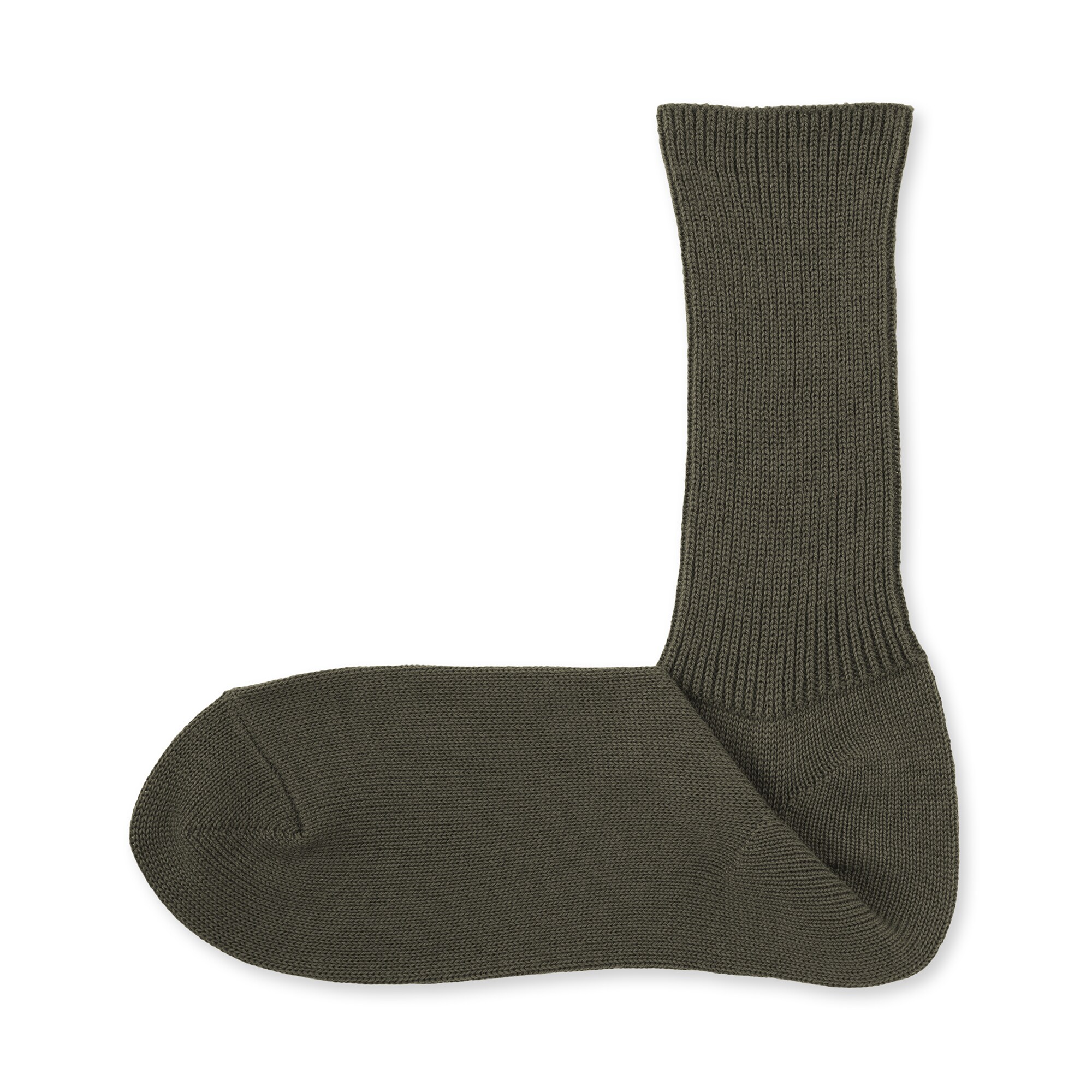 紳士　足なり直角　締め付け感の少ない　ほぼ綿で編んだ　細リブ靴下