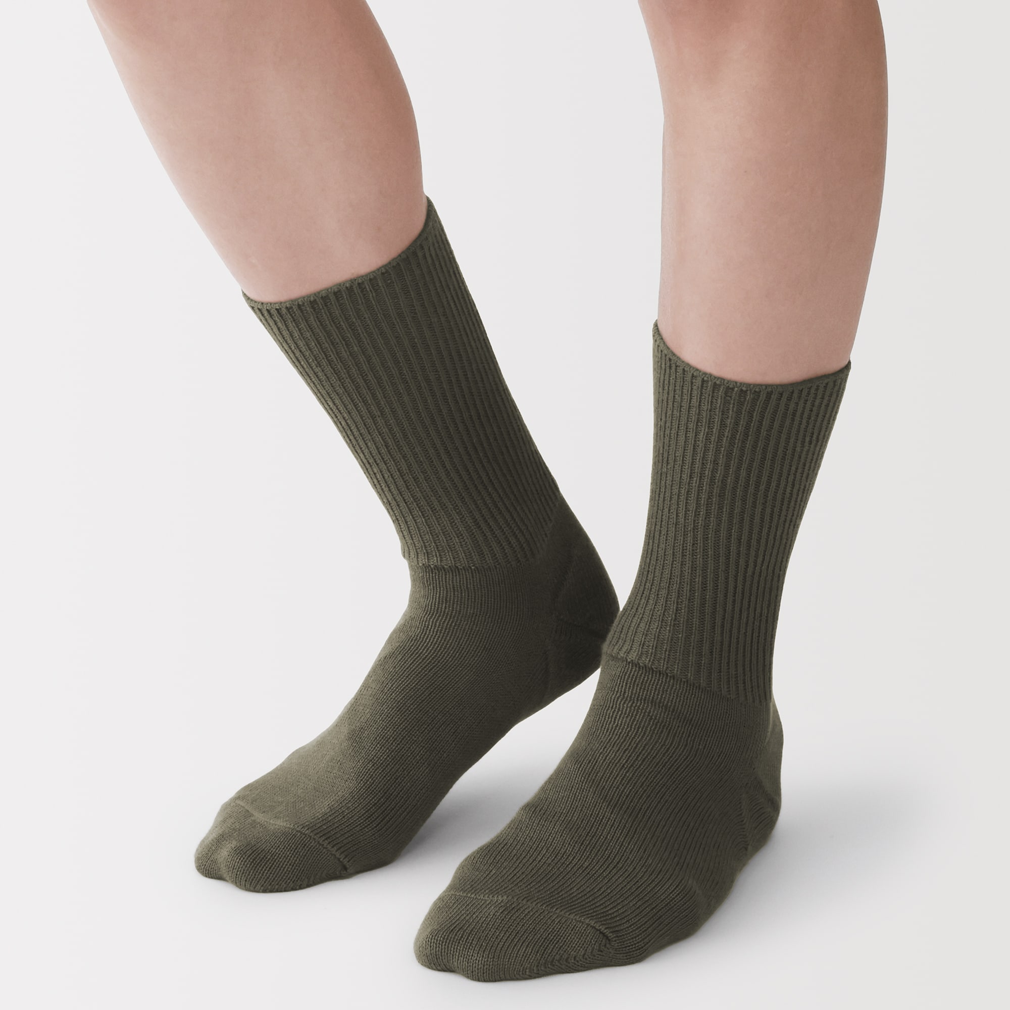 紳士　足なり直角　締め付け感の少ない　ほぼ綿で編んだ　細リブ靴下