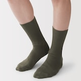 紳士　足なり直角　締め付け感の少ない　ほぼ綿で編んだ　細リブ靴下