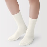 紳士　足なり直角　締め付け感の少ない　ほぼ綿で編んだ　太リブ靴下