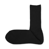 紳士　足なり直角　締め付け感の少ない　ほぼ綿で編んだ　太リブ靴下