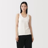 婦人　リネン混タンクトップ