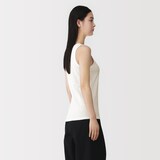 婦人　リネン混タンクトップ