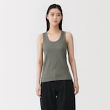 婦人　リネン混タンクトップ