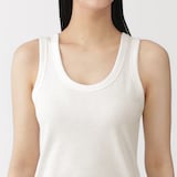 婦人　リネン混タンクトップ