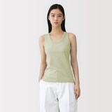 婦人　リネン混タンクトップ