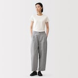 婦人　リネン混半袖Ｔシャツ