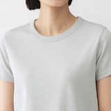 婦人　リネン混半袖Ｔシャツ