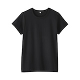 婦人　リネン混半袖Ｔシャツ