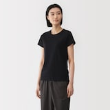 婦人　リネン混半袖Ｔシャツ