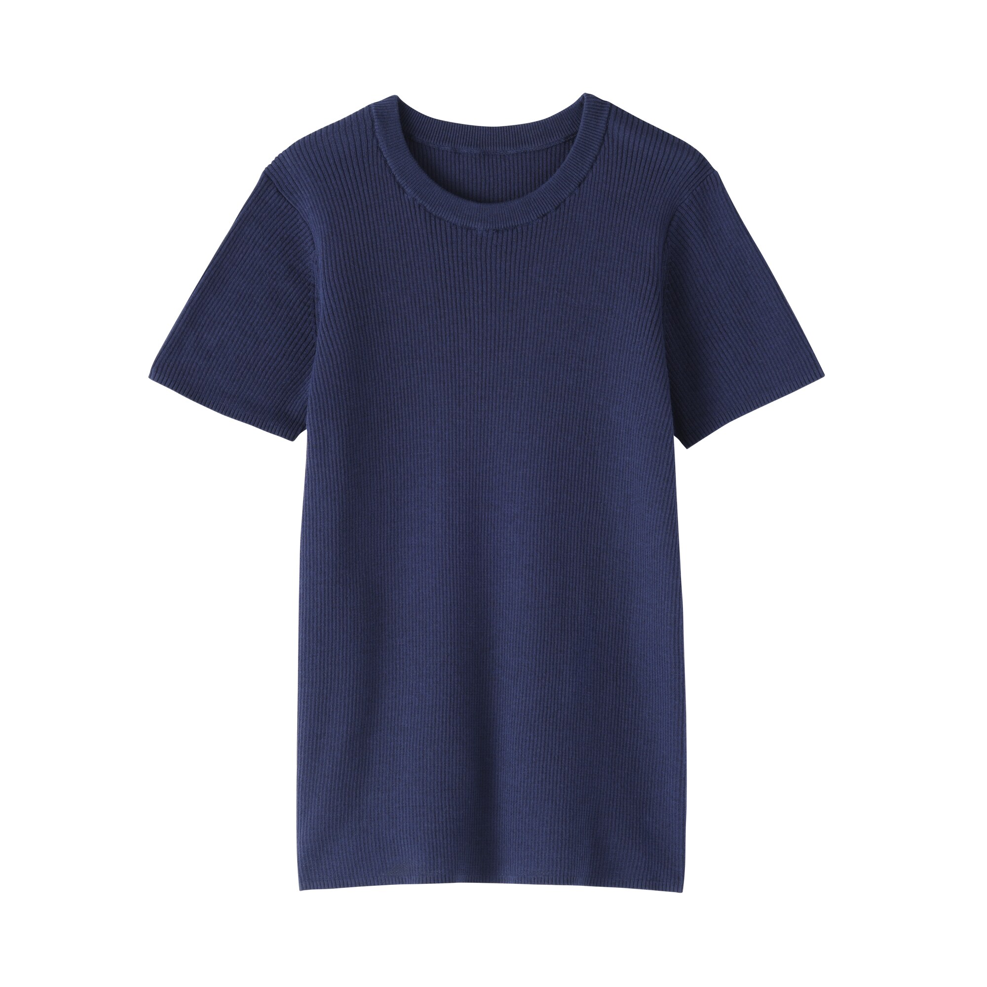 婦人　強撚コットンニット半袖Ｔシャツ