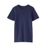 婦人　強撚コットンニット半袖Ｔシャツ