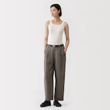 婦人　強撚コットンニットタンクトップ