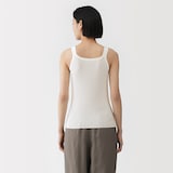 婦人　強撚コットンニットタンクトップ