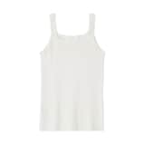 婦人　強撚コットンニットタンクトップ