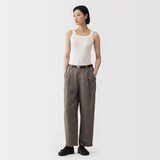 婦人　強撚コットンニットタンクトップ