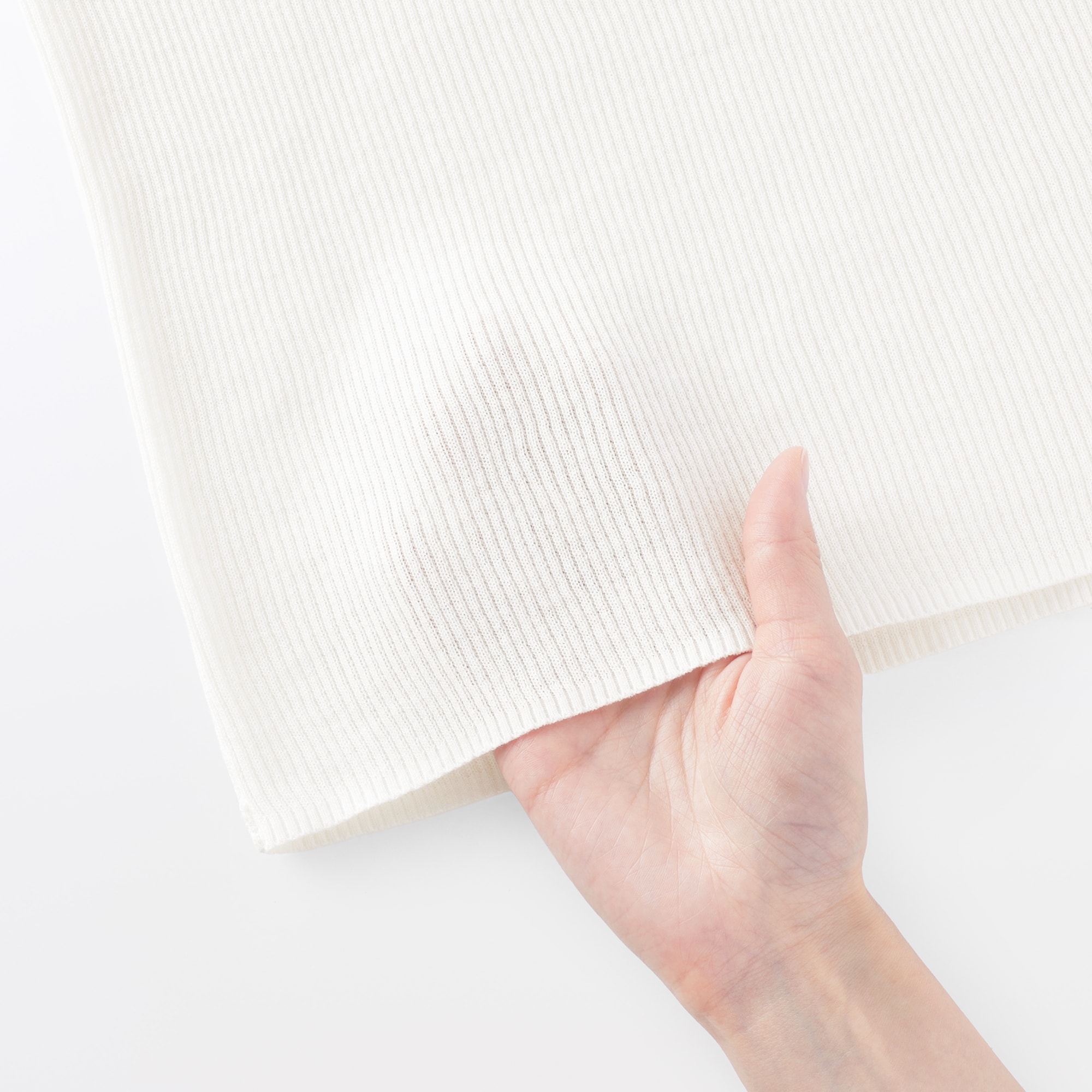 婦人　強撚コットンニットタンクトップ