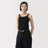 婦人　強撚コットンニットタンクトップ