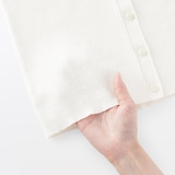 婦人　強撚コットンニットベスト