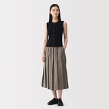 婦人　強撚コットンニットベスト