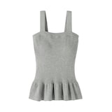 婦人　なめらかサマーニットブラタンクトップ