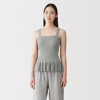 【3月上旬発売予定】婦人　なめらかサマーニットブラタンクトップ