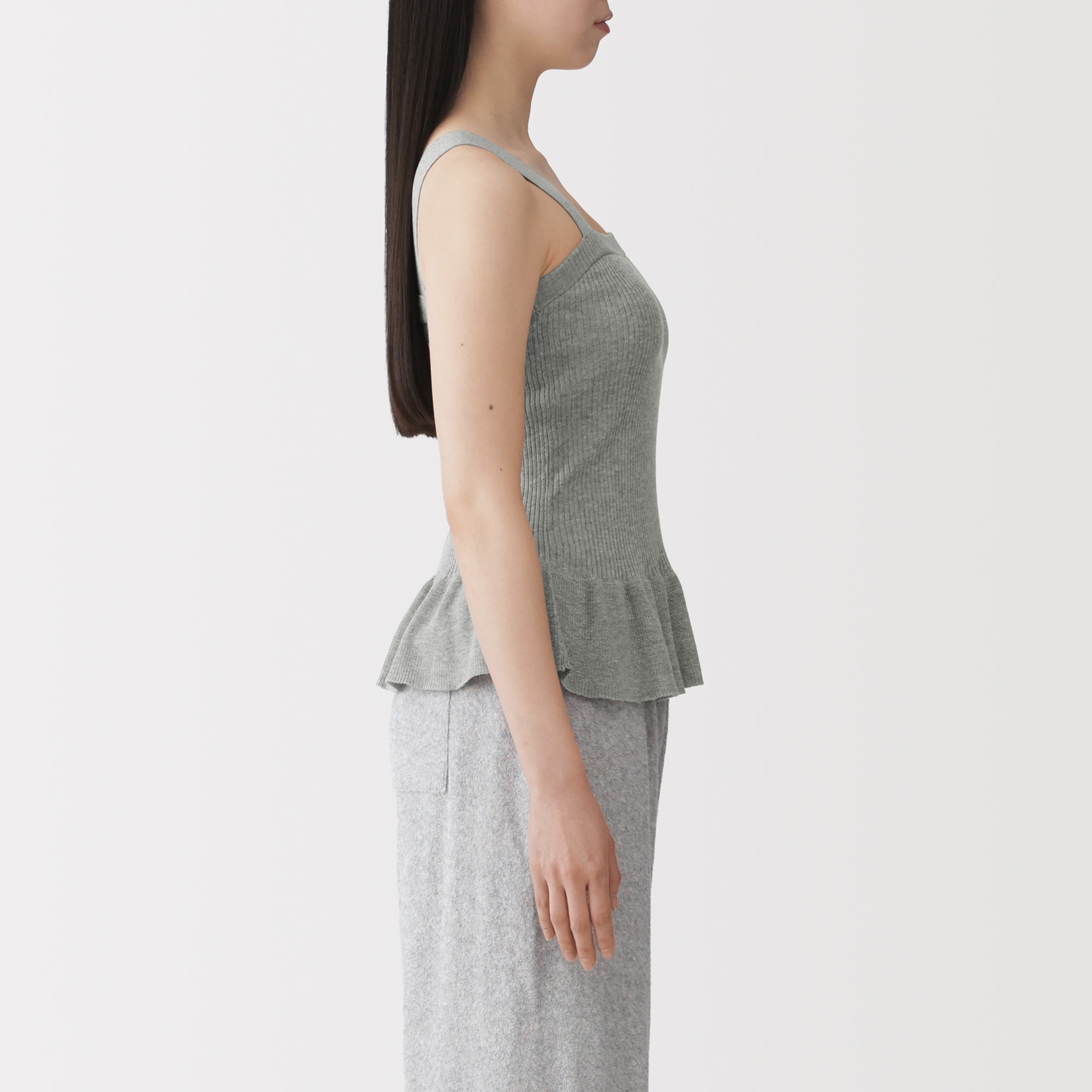 婦人　なめらかサマーニットブラタンクトップ