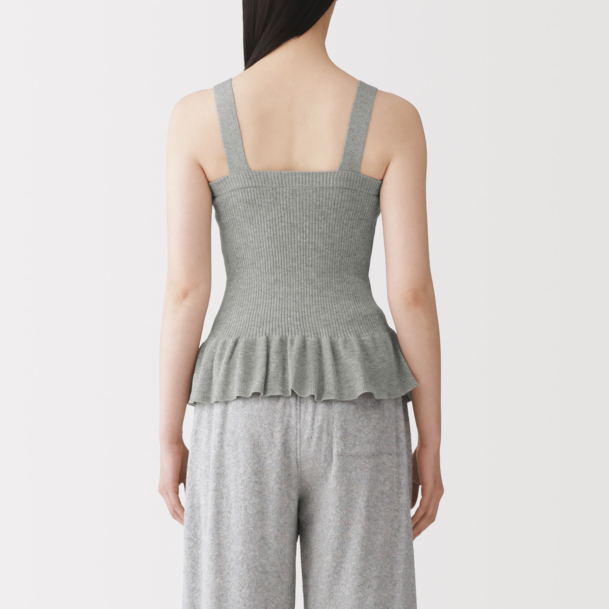 婦人　なめらかサマーニットブラタンクトップ