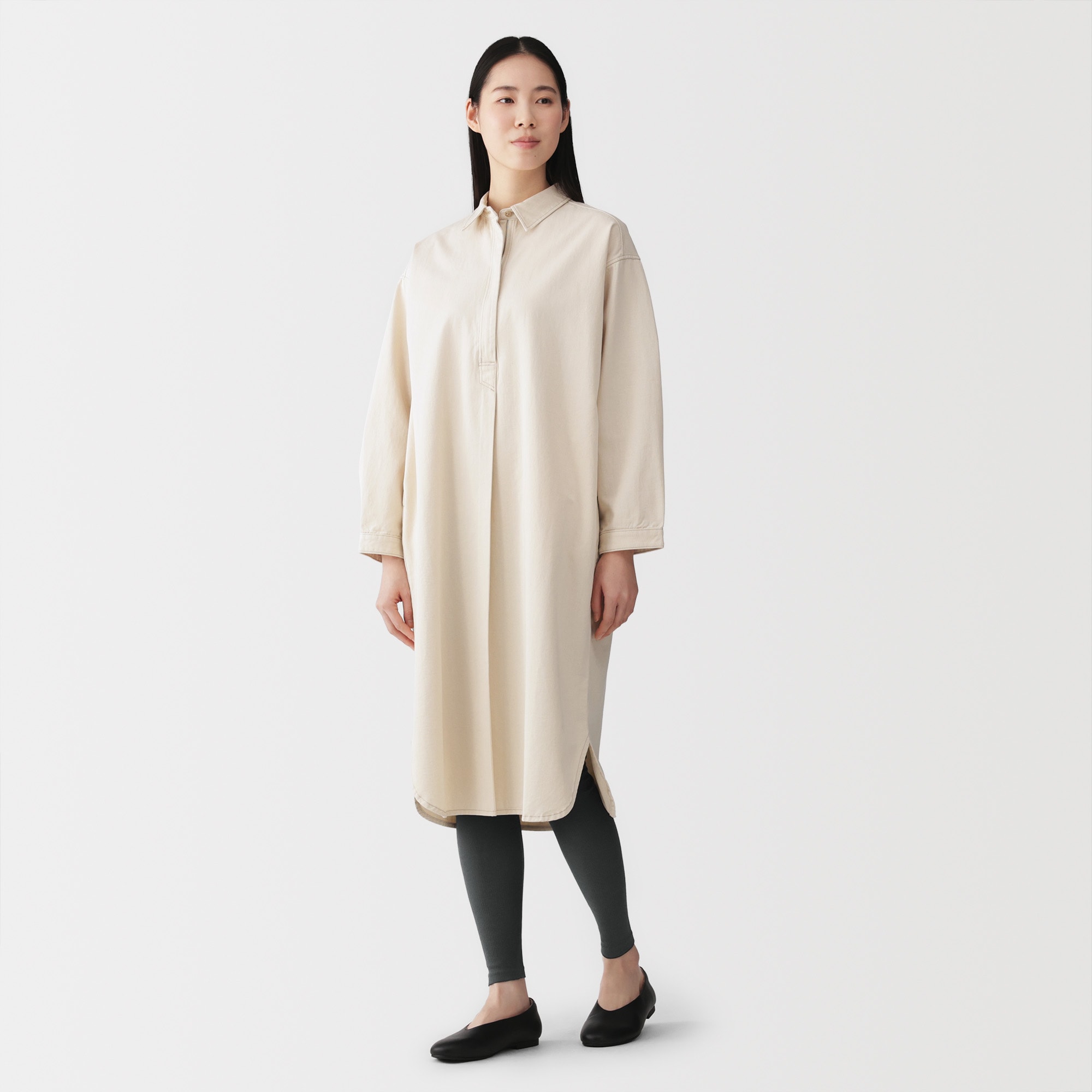 婦人 ストレッチリブ編み レギンス（十分丈） | 無印良品