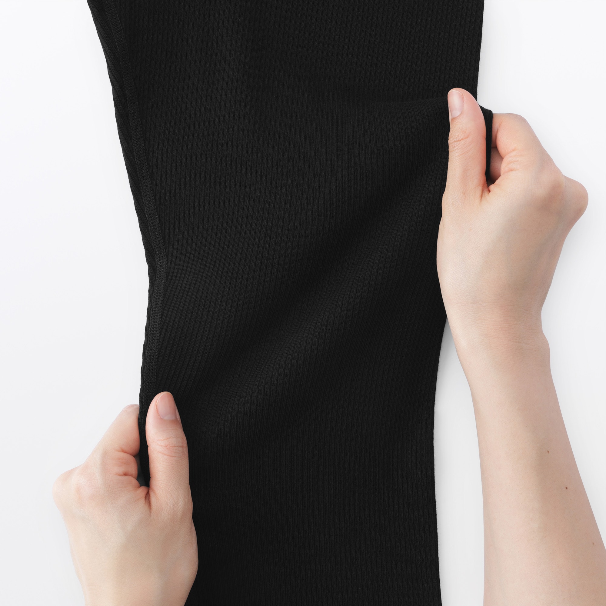 婦人 ストレッチリブ編み レギンス（十分丈） | 無印良品